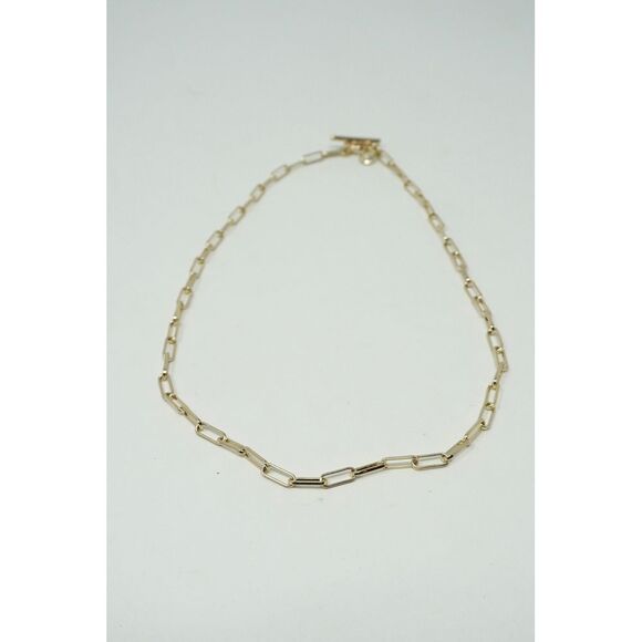 J. Crew‎ THREE Piece Gold Tone Layering and Bracelet Set NWT Paperclip Chains - Picture 3 of 10